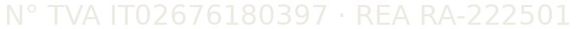 Numéro de TVA et d’immatriculation de FRAOS S.r.l.